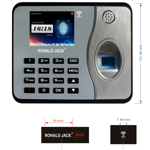 Máy chấm công vân tay Ronald Jack 6300Pro-Wifi 